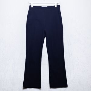 MM LAFLEUR‎ Power Stretch Straight Leg Pants Side Zip Wear To Work Blue Sz 4
